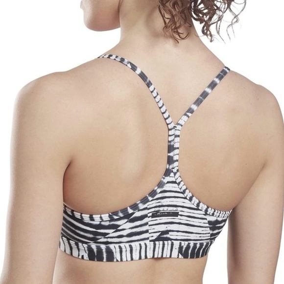 Reebok Women's Strappy Printed Light Support Sports Bra - Core 10
Collection - Picture 3 of 7